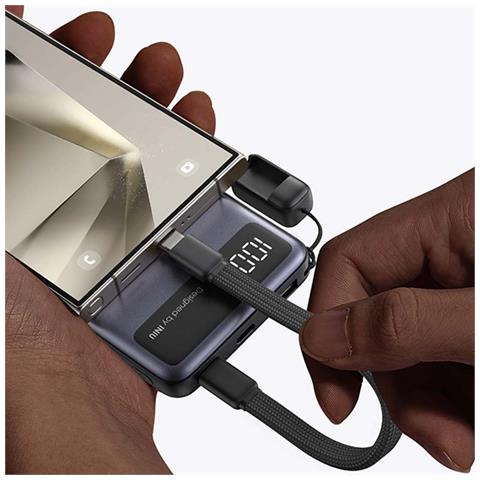 Powerbank Pocket Pro Slim 10000mah Usb-a E Usb-c Power Delivery / Quickcharge, Grigio - Foto 2