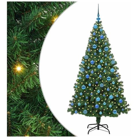 Albero di Natale artificiale con 300 LED Verde 180 cm - Foto 1