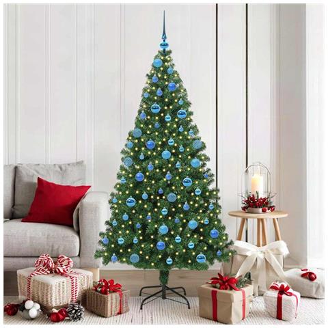 Albero di Natale artificiale con 300 LED Verde 180 cm - Foto 2