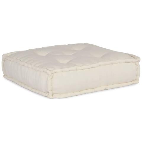 Divano modulare 2 pcs Crema 140 x 70 x 56 cm Tessuto - Foto 2