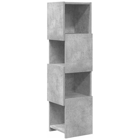 Mobile angolare Bianco 25,5x25x102cm Legno multistrato - Foto 1