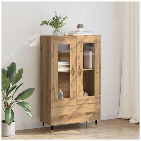 Credenza con cassetto Rovere artigianale 69,5 x 31 x 115 cm - Foto 2