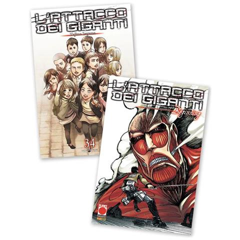 Hajime Isayama - L'attacco dei giganti vol. 34. Ediz. variant-L’attacco dei Giganti. Beginning. Con cartolina - Foto 1