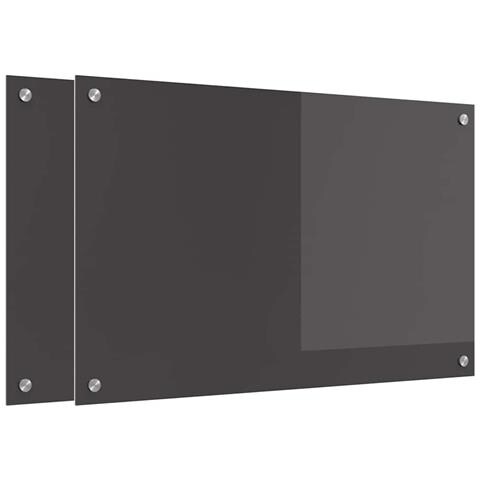 Rivestimento da Cucina 2 pcs Grigio scuro 80 x 50 cm - Foto 1