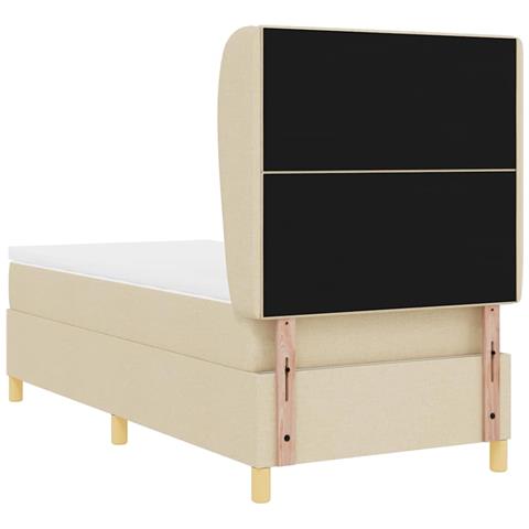 Letto con molle e materasso Grigio Scuro 90x190 cm Tessuto - Foto 9