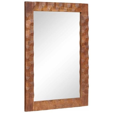 Specchio da bagno Finitura Marrone Acacia 50 x 70 x 2,5 cm - Foto 1