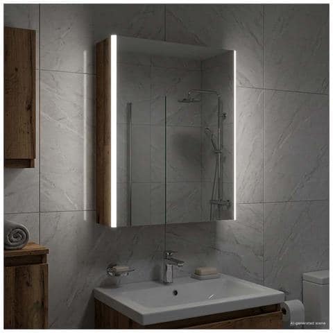 Mobiletto per specchio da bagno Legno vecchio - Foto 2