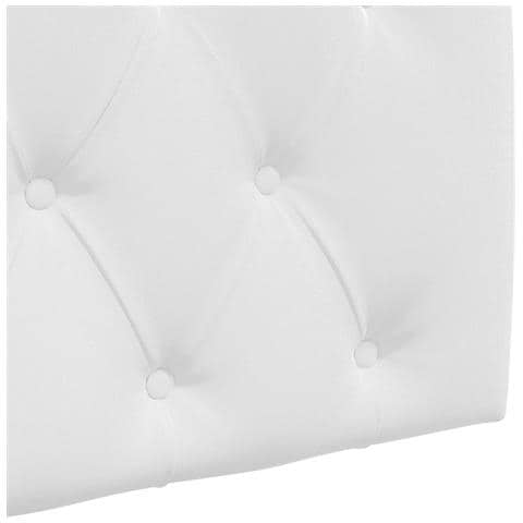 Testiera sospesa Con luce LED Bianco Tessuto - Foto 9