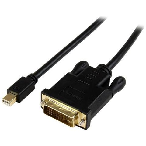 Cavo convertitore adattatore attivo Mini DisplayPort a DVI da 1,8 m - mDP a DVI 1920x1200 - Nero - Foto 1