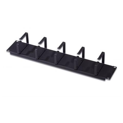 Listello Guidacavi 19" (2 Unita') Con 5 Anelli - Colore Nero - Foto 1