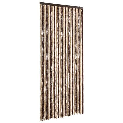 Zanzariera Beige e Marrone Chiaro 100x220 cm Ciniglia - Foto 1