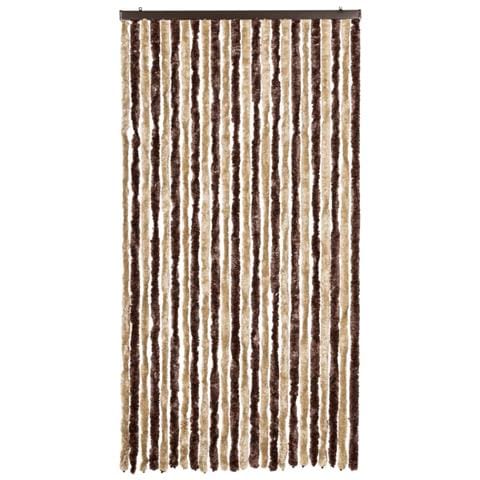 Zanzariera Beige e Marrone Chiaro 100x220 cm Ciniglia - Foto 2
