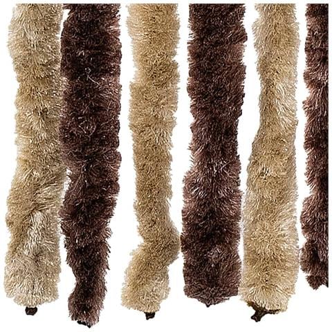 Zanzariera Beige e Marrone Chiaro 100x220 cm Ciniglia - Foto 6