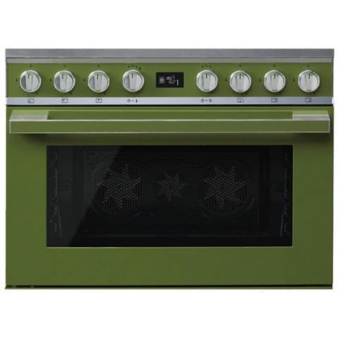 Cucina Elettrica CPF9GPOG 6 Fuochi a Gas Forno Elettrico Dimensione 90 x 60 cm Colore Oliva - Foto 1