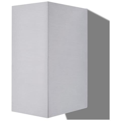 Applique Led Da Parete Esterno Quadrata 2 Pz. Proiezione In Alto / in Basso - Foto 2