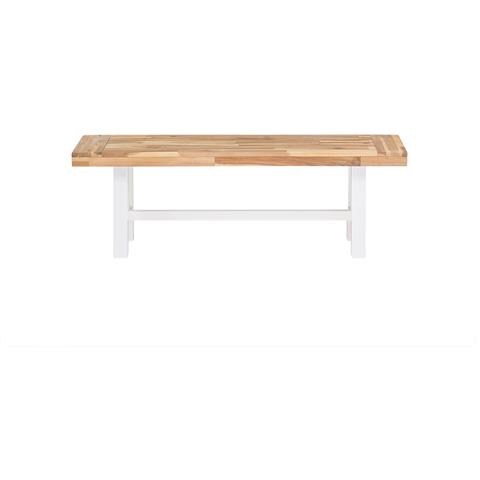 Set Di Tavolo E Panchine Da Giardino In Legno Bianco Marrone Scania - Foto 28