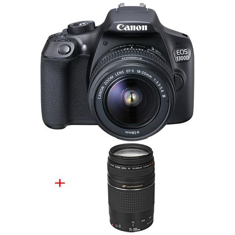 Eos 1300d + Obiettivo 18-55 Iii + 75-300 Iii - Foto 1