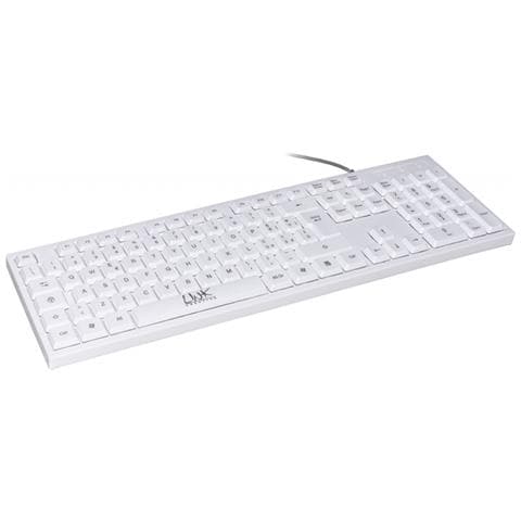 Tastiera USB LKTAST09 Colore Bianco (Layout Italiano)  - Foto 1