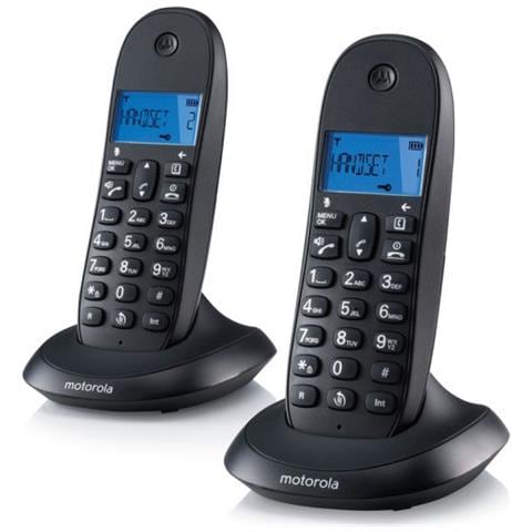 Telefono Senza Fili C1002 (2 Pcs) S0220818 - Grigio / granata - Foto 1