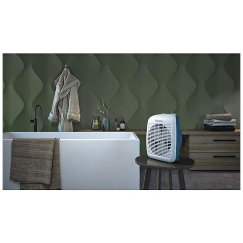 Caldo Relax Termoventilatore Portatile Potenza 2000 W Colore Bianco / Blu pastello - Foto 5
