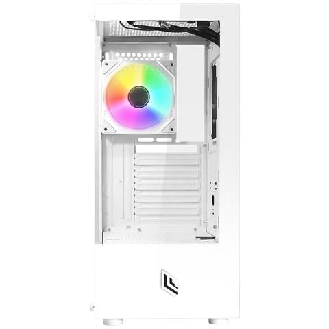 Case Atx Noua Nexus P200 Bianco 0.5mm SPCC 2*USB3.0/2.0 1*Fan Argb Front & Side Glass - Foto 1
