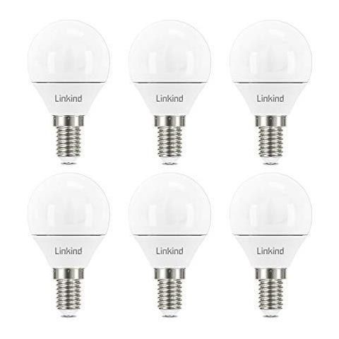 Lampadina E14 Led Pallina Da Golf P45 Lampadina Dimmerabili Piccolo Edison A Vite (ses) 5w (40w Equivalente) 2700k Morbido Bianco Ce Rohs Erp Certificati 6-pack - Foto 1