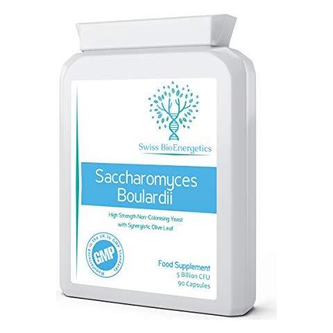 Saccharomyces Boulardii 5 Miliardi Cfu 90 Capsule - No Di Refrigerazione Di Cui - Ad Alta Resistenza Non-colonizzare Lievito Con Sinergico Di Foglie Di Olivo Biotina E Vitamina D3 - Foto 1