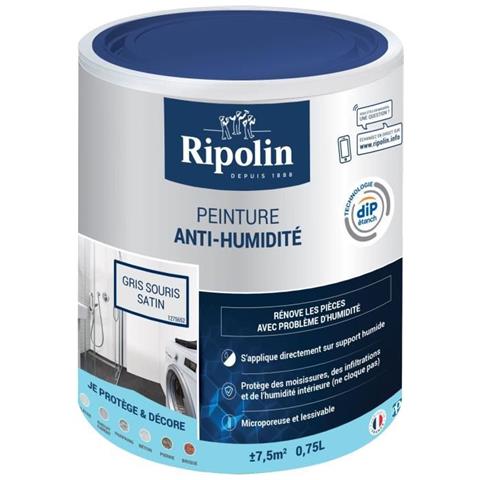 Vernice Impermeabilizzante Antiumidità Satinata Grigio Topo 0,75l - Foto 1