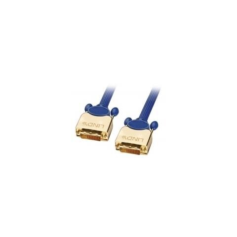 2.0m Premium Gold DVI-D Dual Link 2m DVI-D DVI-D Blu cavo DVI - Foto 1