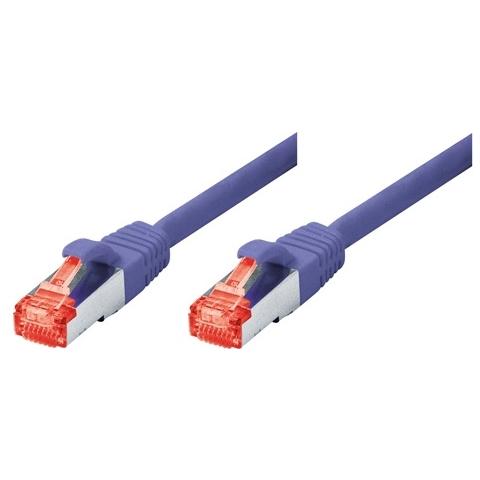 0.25m Cat6 RJ-45, Cat6, S / FTP (S-STP) , RJ-45, RJ-45, Maschio / maschio, Viola - Foto 1