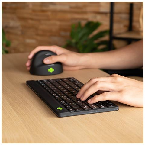 Tastiera Wireless RGOCOUSWLBL (Layout Inglese US) Colore Nero - Foto 5