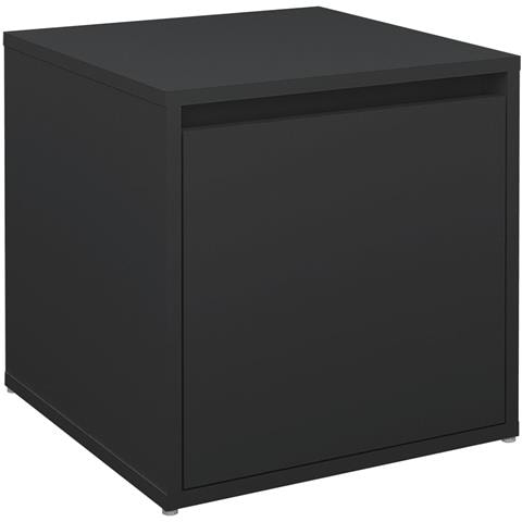 Cassetto Contenitore Nero 40,5x40x40 Cm In Legno Multistrato - Foto 1