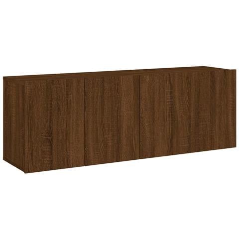 Mobili Tv A Parete 2pz Rovere Marrone 60x30x41 Cm - Foto 2