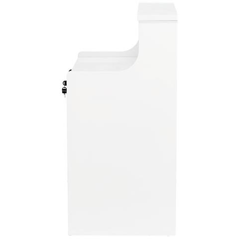 Banco Reception Cosmetico Verniciato Per Salone Di Parrucchieri Bianco - Foto 7