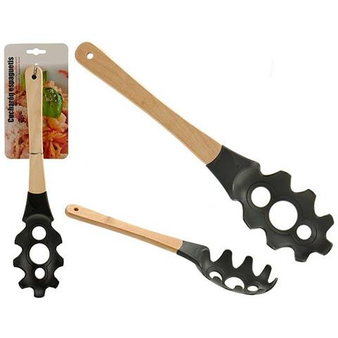 Cucchiaio Per Servire La Pasta Nylon Legno 5 X 34,5 X 7,5 Cm (12 Unità) - Foto 2