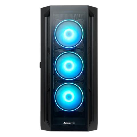 Case GA-01B-TG-OP Midi Tower ATX, EATX, ITX, micro ATX, Mini-ITX 2 Porte USB 3.2 Colore Nero (Finsetrato) - Foto 1