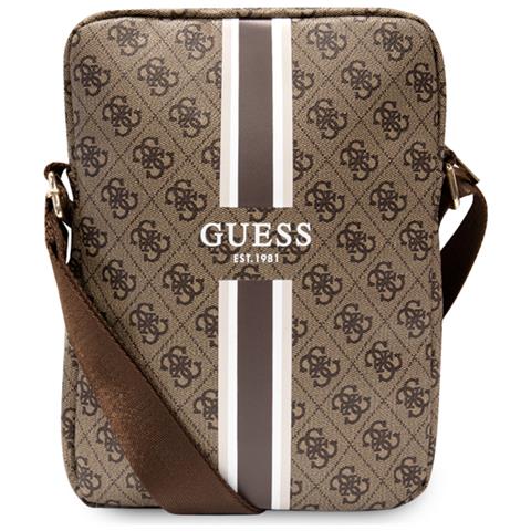 Borsa Porta Pc 10'' Stripe 4g, Marrone - Foto 1