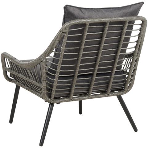 Set Da Giardino 2 Posti Rattan Grigio Laureto - Foto 8