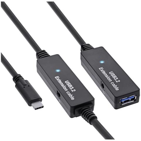 Estensione attiva USB 3.2 Gen. 1, da spina USB-C a presa USB-A, 10m - Foto 1