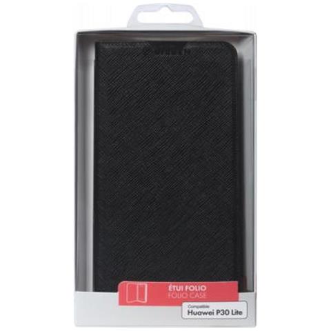 Custodia Protettiva Folio Per Huawei P30 Lite, Nero - Foto 5