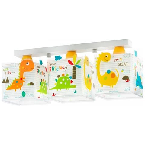 Plafoniera Per Bambini A 3 Luci Dinos Dinosauri - Foto 2