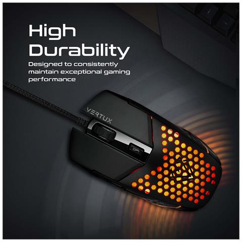 Mouse Gaming Katana Ultralight, Scocca Honeycomb, Rgb, 6400 Dpi, 6 Pulsanti Programmabili - Foto 1