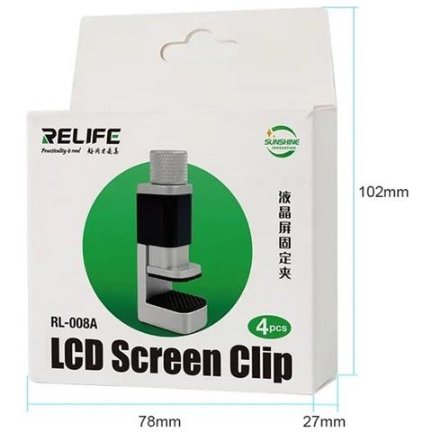 4x Relife Lcd Screen Clip Fix Tools Rl-008a Morsetto Per Fissaggio Display Professionale - Foto 5