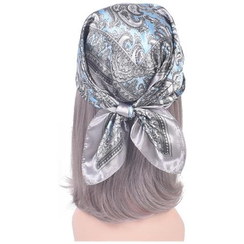 Set Di 2 Sciarpe Bandana Paisley Lightblue - Foto 5