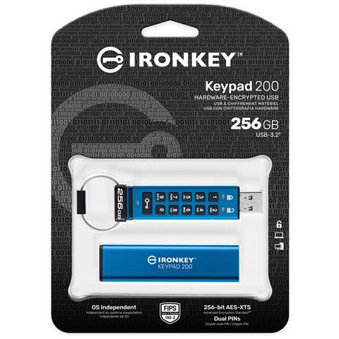 IronKey Keypad 200 da 256 GB, FIPS 140-3 livello 3 (in fase di approvazione) crittografata AES-256 - Foto 7