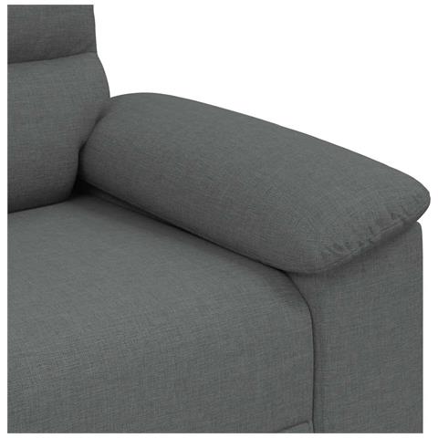 Poltrona Grigio Scuro 60 cm in Tessuto - Foto 9