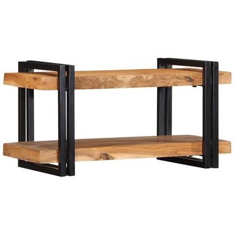 Mensola Da Parete 70x33x35 Cm Legno Massello Di Acacia - Foto 1