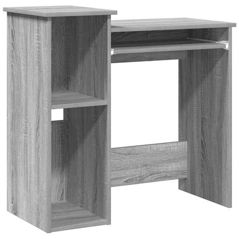 Scrivania Mensole Grigio Sonoma 84x40x78 Cm Legno Multistrato - Foto 2