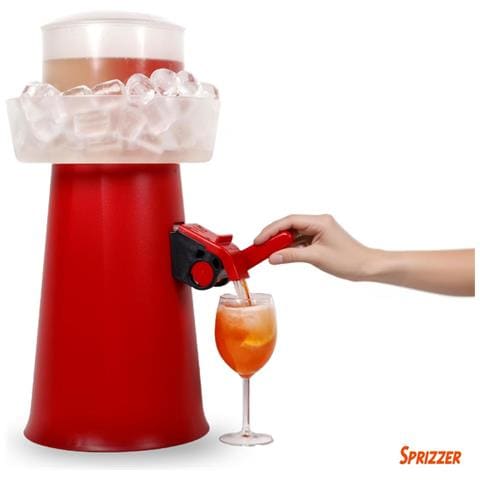 Sprizzer Linnovativa Macchina Per Un Spritz Perfetto In 5 Secondi Direttamente Nel Bicchiere Senza Elettricita Ne Batterie Macchina Ideale Per Preparare Il Tuo Spritz Perfetto Rosso - Foto 2