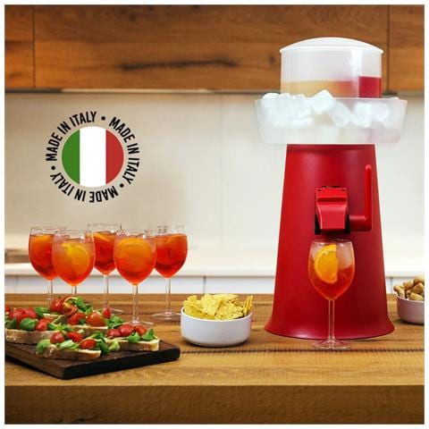 Sprizzer Linnovativa Macchina Per Un Spritz Perfetto In 5 Secondi Direttamente Nel Bicchiere Senza Elettricita Ne Batterie Macchina Ideale Per Preparare Il Tuo Spritz Perfetto Rosso - Foto 1